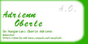 adrienn oberle business card